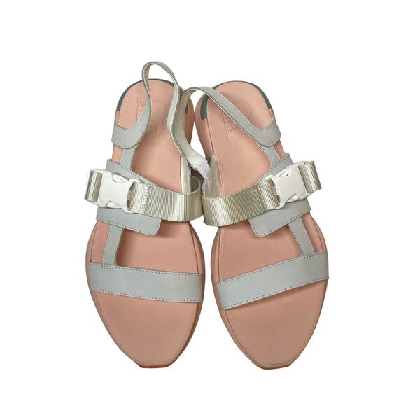 Sorel Sea Salt & Peach Blossom Kinetic Impact Sling Sandal Size 10 Gorpcore WMNS - Picture 7 of 8
